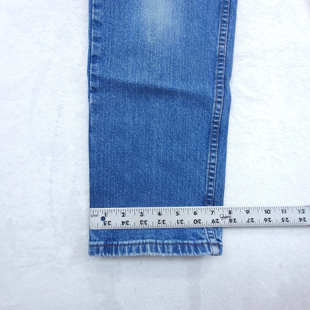 Harley Davidson Blue Denim Jeans Womens Biker Jeans Size 8 Waist Measures 27